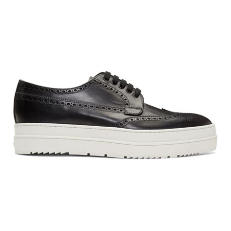 prada brouges|prada brogues black and white.